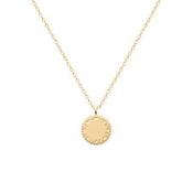 Burren 18ct Gold Plated Ever Bloom Disc Pendant