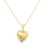 9ct Polished Heart Pendant