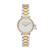 Ladies Two Tone Michael Kors Pyper CZ Bezel With Logo Dial image