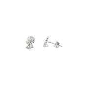 Sterling Silver CZ Angel Earrings image