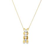 9ct Curve Row Diamond Pendant 0.04ct image