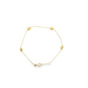 9ct Polished Oval Disc Scatter Bracelet image