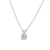 Sterling Silver 5mm Round CZ Pendant image