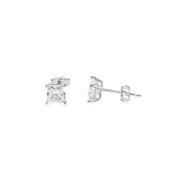 Sterling Silver 5mm Square CZ Pendant image