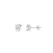 Sterling Silver 5x7mm Oval CZ Earrings image