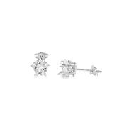 Sterling Silver 7mm Star CZ Earrings image