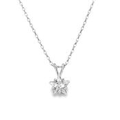 Sterling Silver 7mm Star CZ Pendant image