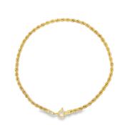 9ct Yellow Gold Rope Bracelet 8.5" image