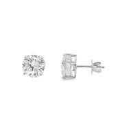 Sterling Silver 9mm Round CZ Solitaire