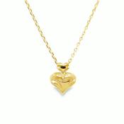 9ct Polished Double Heart Necklet image