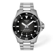 Gents Stainless Steel Tissot Seastar2000 Powermatic With Black Face image