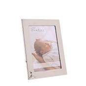 Silver Plated Bambino 4X6" Teddy Frame Christening Gift image