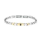 Maserati Stainless Steel &amp; Gold Plated Gents Bracelet image