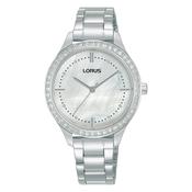 Ladies Lorus White Dial CZ Bezel