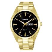 Gents Lorus Black Dial Batons and Date Window