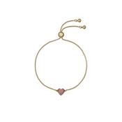 Ted Baker Gold Plated Adoria Pink Heart Bracelet image