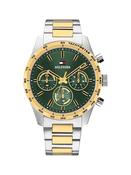 Tommy Hilfiger Hampton Two Tone Green Chronograph Watch image