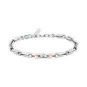 Gents Maserati Iconic Bracelet Rose Plated Link