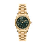 Ladies Michael Kors Lexiongton Green Dial Roman Numerals