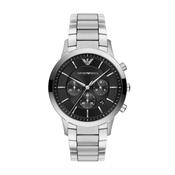 Gents Armani Architepo Chronograph Black Dial