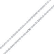 Sterling Silver 4mm Byzantine Link Bracelet image