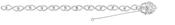 Sterling Silver Infinity Link Bracleet with Heart Charm