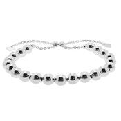Sterling Silver Ball Bracelet With Toggle