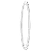 Sterling Silver Flat Court Oval