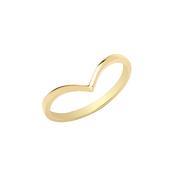 9ct Yellow Gold Wishbone Shaped Ring image