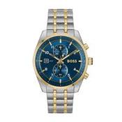 Gents Hugo Boss Skytraveller Two Tone Blue Dial image