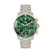 Gents Hugo Boss Sealiner 44mm Two Tone Green Dial image