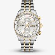 Gents Hugo Boss Skytraveller Chronograph Silver Dial image