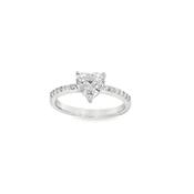 Sil Ring CZ Hrt Sol Sh image