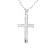 Sterling Silver Plain Cross Pendant 23mm x 14mm image