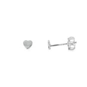 Sterling Silver Heart Stud Earrings image