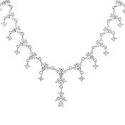 Sterling Silver CZ Fringe Necklet image