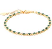 Burren 18ct Gold Plated Evergreen Grace Bracelet image