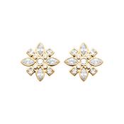 Burren 18ct Gold Plated True Story Earrings image