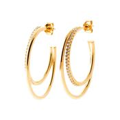 Burren 18ct Gold Plated Expression Earrings image