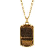 FB P/DANT G/P DOG TAG TIGERS EYE image