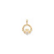 9CT P/DANT CZ CLADDAGH