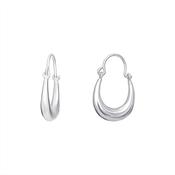 SIL E/RG SMALL CHUNKY HOOP image