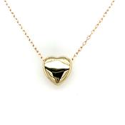9ct small heart pendant image