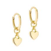 Ted Baker Harrie Gold Plated Heart Huggie Earrings
