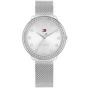 Ladies Stainless Steel Tommy Hilfiger Demi Stone Set Meche Bracelet Watch image