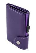 C-Secure Leather Wallet In Purple Orchidea image