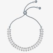 Ted Baker Isabela Silver Plated Baguette Cut CZ Tennis Bracelet