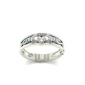 Sterling Silver Ring Claddagh Band image