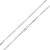 Sterling Silver Blecher &amp; Long Link 7.5' Bracelet
