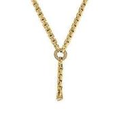 Bronzeallure Gold Plated Box Link Necklet